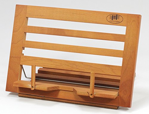 Buchhalter aus Buchenholz, Leseständer, Kochbuchhalter, Notenständer, Tischstaffelei, Buchstütze, Rezepthalter, Pad-Ständer - 4