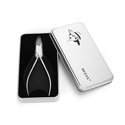 BEZOX Präzision Fuss nagelzange Trimmer für Dick oder eingewachsene Nägel oder Fingernagel Clipper lang Kiefer lang Griff – Nagelschneider – Edelstahl - 8