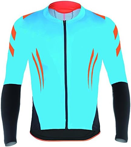 PANDOOM Outdoor Sports Mens Breathable Cycling Long Sleeve Jersey Bike Jersey