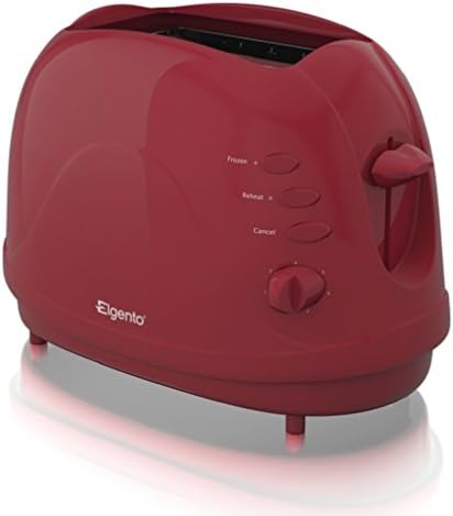 Elgento E20012R Two Slice Toaster with Variable Browning Control, 700 Watt, Red