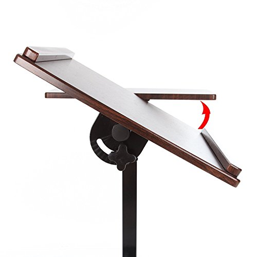 VECELO Laptop-Tisch höhenverstellbar mit Rollen für Notebook (Größe A) - 5