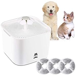 Automático Gato Flor Potable Fontana Flower Sytle Automatic Electric 2 L Pet Water Fountain Drinking Bowl mit Mat