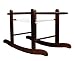 Kinder Valley Dimple on Palm Moses Basket and Walnut Rocking Stand Bundle (Cream)