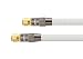 Produktbild PYTHON Series PREMIUM SAT TV Antennenkabel - F-Stecker beidseitig, vergoldet - RG6 Koaxialkabel mit 4-fach Schirmung, Abschirmmaß 120 dB , 75 Ohm – geeignet für DVB-T2, DVB-T, DVB-S, DVB-C, Radio - Vollmetallstecker, Kupferleiter (OFC), hochwertiges Nylongeflecht - weiß, 10 m