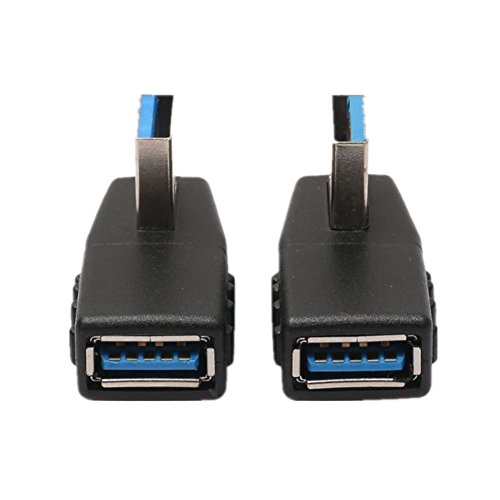 Balai USB 3.0 Stecker auf Buchse 90 Grad Adapter Kupplungsstecker Linker und Rechter Winkeladapter, 2 Stk - 2