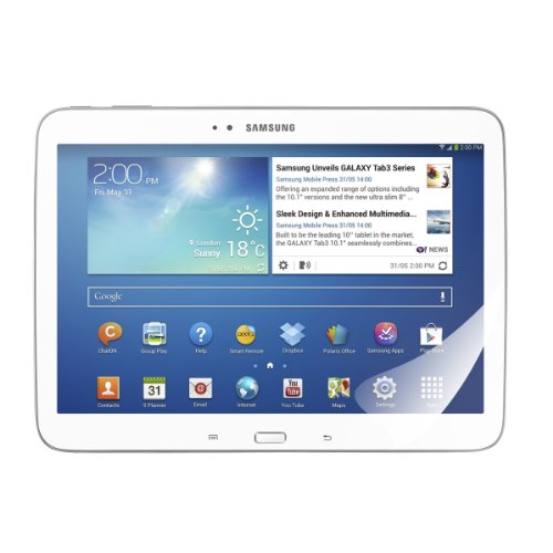 3in1 Set: kwmobile Hülle für Samsung Galaxy Tab 3 10.1 P5200 / P5210 / P5220 – 360° Standfunktion Case Tablet Schutzhülle Kunstleder – Smart Cover Tabletcase Schwarz + Folie, kristallklar + Stylus, schwarz - 6