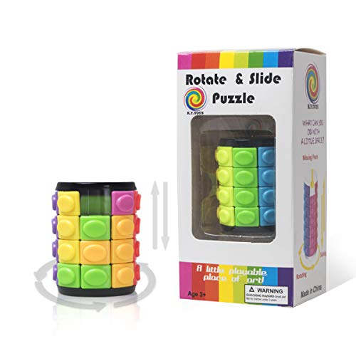 R.Y.TOYS Rompecabezas de Cilindros Velocidad Cubo para Juegos Rompecabezas para Adultos Juegos de Cubos mágicos para niños Rompecabezas de lógica de Juguetes para niños Rompecabezas 3D 3400B