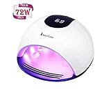🌸 [Detección automática inteligente y pantalla LCD] La lámpara de clavos es inteligente y fácil de usar. Tiene un sensor inteligente que no necesita presionar ninguna tecla. Se enciende automáticamente cuando pone su mano adentro / afuera y se apaga después de la extracción. La gran pantalla LCD indica claramente el tiempo de maduración, lo que le permite disfrutar del arte de las uñas al máximo.