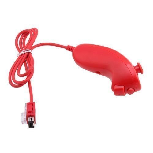 mini kitty Telecomando Nunchuck per Nintendo Wii Colore Rosso