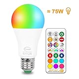 1 LICHT mit 1 IR-FERNBEDIENUNG - Eine Fernbedienung kann mehrere Glühlampen steuern.Sie können die Farbe der Lampen oder den Modus der Farbänderung direkt über die Fernbedienung ändern.Es ist sehr praktisch, wenn Sie auf dem Sofa liegen oder im Bett schlafen.Darüber hinaus gibt es die Timing-Funktion in der Fernbedienung.Sie können diese Funktion vor dem Einschlafen verwenden, und die Glühlampe schaltet sich nach einigen Stunden automatisch aus.