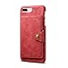 Produktbild Wendapai iPhone 7 Plus iPhone 8 Plus Hülle, schlank stoßfest Protection Rückseite Schutz Hülle,High Impact Defender Stoßstange Hülle kompatibel mit iPhone 7 Plus iPhone 8 Plus Red