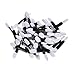 Tonsee® 50pcs Disposable Double Ended Sponge Brush EyeShadow Applicator Tools Black