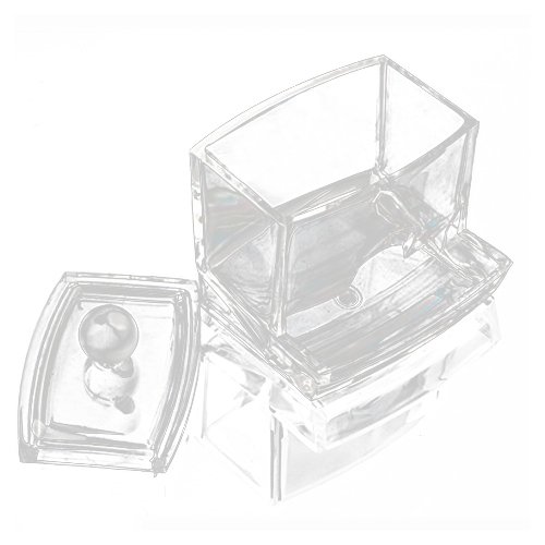 Tupferhalter – TOOGOO(R)Plexiglas Baumwolltupfer Q-Tip Speicher Halter Box Kosmetik Makeup Kasten - 2