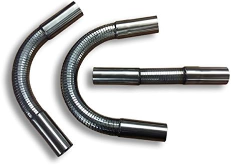 63.5mm x 1500mm [2.5" x 59"] Polylock Exhaust Flexible Stainless Steel Tube with Stub Ends T304 High Quality