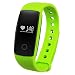 Produktbild elegantstunning Smart Uhr Armband Bluetooth 4.0 Touchscreen Fitness Tracker Anruf erinnern Schlaf Monitor Kalorienzähler Schrittzähler Sport Tracker für Android 4.4, iOS 7.1