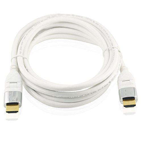 Mackuna Flex **Neueste Version** 3M (3 Meter) HDMI Flexibel Kabel **verfügt über Dreh- und Schwenkbare Stecker 24K Gold** mit Ethernet (Neueste Version 2.0 / 1.4a 21 Gbps) 1080p, 4k2k, PS4, XBOX ONE, DVD, Blu-ray, SKY HD, UHD, FULL HD LCD, PLASMA & LED TVs, 3D TV , ARC, Dolby TrueHD Audiowiedergabe - 5