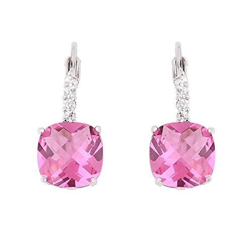 Preisvergleich Produktbild Katylen Earring Elegantes quadratisches Zirkon-Pop-süßes Juwel-Rosa