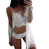 ● Extreme Durchsichtigkeit: Dieser Spitzenrock ist ganz aus floraler Spitze und Mesh, er ist sehr transparent und zeigt Ihren Körper perfekt und sexy