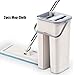 Produktbild Tincocen Mop Eimer System Hände Frei Pressen 2 in 1 Wasch Trocken mit Wiederverwendbar Flacher Mop Bremsbeläge - 2pcs Mopp-Tuch