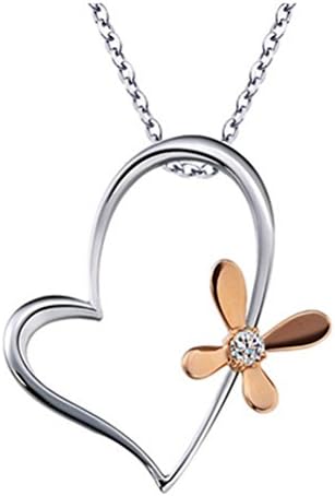 Romantic MiNi Diamond Cute Heart Shaped Pendant Necklace Fashion Necklace 45CM Chain