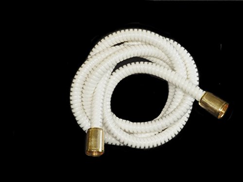 Brauseschlauch Duschschlauch 1,25 m Weiß/gold