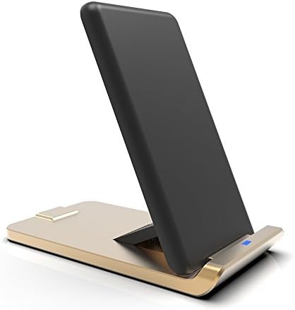 Fast Wireless Charger,[2019 Upgraded 3 Coil Version ] Qi Wireless Charger Stand for Samsung Galaxy Mobiles , Apple iPhone X and Others