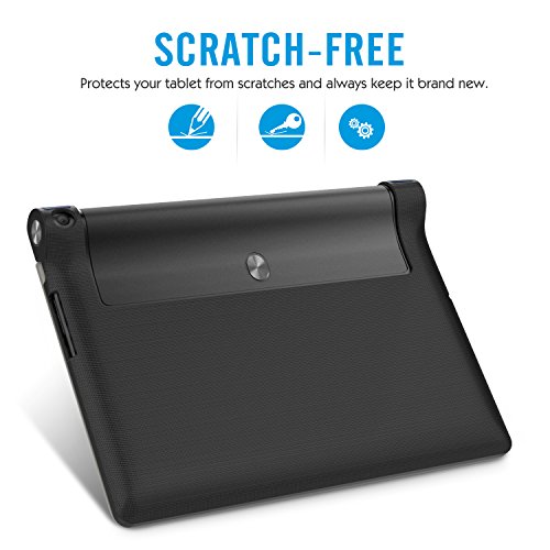 MoKo Lenovo YOGA Tab3 Plus 10.1 Hülle – Ultra Leightweight Slim Schutzhülle Smart Cover für Lenovo YOGA Tab 3 Plus (YT-X703F) 10.1 Zoll 2016, Marineblau - 2