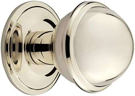 myoh KNB.604.35.8.RDB Rocher Knob with Round Back Plate, 35mm Diameter, Polished Nickel