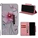Price comparison product image Firefish Galaxy A8 2018 Case,Flip Anti-Scratch Slim Credit Card Holder 3D Printing Premium PU Leather Inner UPC Bumper Shockproof Kickstand Wallet Case for Samsung Galaxy A8 2018 -Butterfly Flower