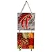 Produktbild Lidahaotin Bunte Holz Listed Zeichen Roter Pfeffer-Paprika-Muster Wand hängende Platte Küche Haustürdekor-Anhänger 4