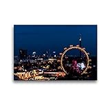  Calvendo Premium Textil-Leinwand 45 cm x 30 cm quer, EIN Motiv aus dem Kalender Wiener Wurstelprater - Vergnügungspark und Freizeitparadies  Wandbild, Bild Leinwand, Leinwanddruck Orte Orte