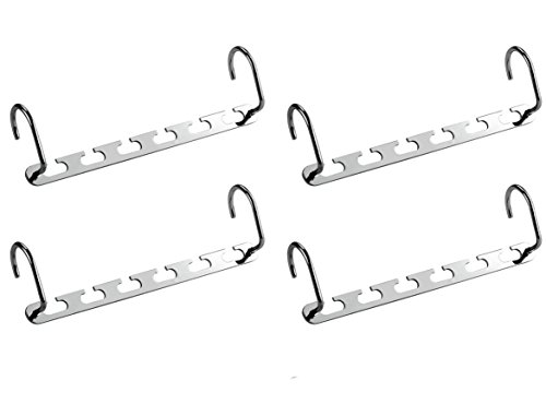 IPOW Kleiderbügel Garderobe - Magic Organisieren platzsparend - 4 Kleiderbügel
