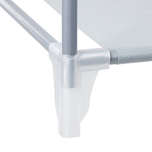 Songmics 5 Ebenen Schuhregal Schuhständer Schuhablage Schuhschrank für 25 paar Schuhe grau 88 x 91 x 28 cm LSR05G - 5