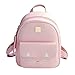 Produktbild MLJ Reizende Katze Cartoon Mädchen Rucksack Studenten Mini Cute Rucksäcke für Kinder, 5 Farben (Rosa1, 31*25*13cm)