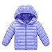 Produktbild Timogee-Baby Kinder Junge Mädchen Daunenmantel Daunenjacken Unisex Kinder Herbst Übergang Jacke Kapuzenpullover Kapuzenmantel Trenchcoat Warm Kinder Kleidung (Hellgrau,110)
