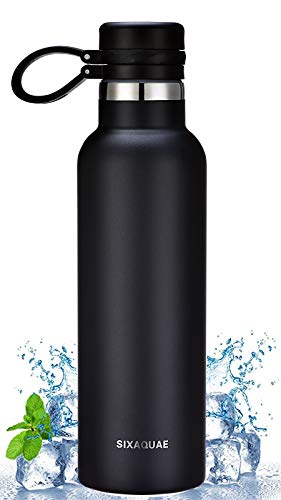Morcoo Sixaquae Stainless Steel Metal Water Bottle - Double Wall Design Standard Mouth 600ml Non-Tox Morcoo Sixaquae Stainless Steel Metal Water Bottle - Double Wall Design Standard Mouth 600ml Non-Tox