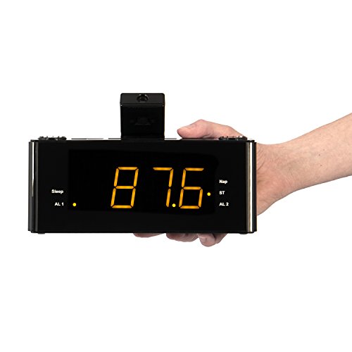 Blaupunkt CLR-P 1800 BK Uhrenradio mit Projektion (Wecker, Stereo PLL FM-Lautsprecher, 2 Weckzeiten, Snooze-, NAP und Sleep-Timer) schwarz - 2
