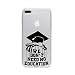 Produktbild licaso Apple iPhone 8 Plus Handyhülle Smartphone Apple Case aus TPU mit We Don't Need No Education Print Motiv Slim Design Transparent Cover Schutz Hülle Protector Soft Aufdruck Lustig Funny Druck