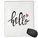 Produktbild Mouse Mat Stitched Edges, Typographic Design Handwritten Letter Font Message Of Hello With A Cute Heart,Gaming Mouse Pad Non-Slip Rubber Base