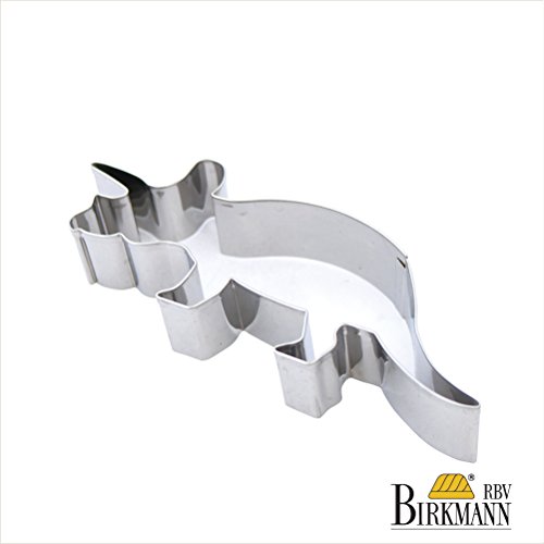 Ausstechform Triceratops, 14 cm, Ausstecher Edelstahl rostfrei, Dino - 2
