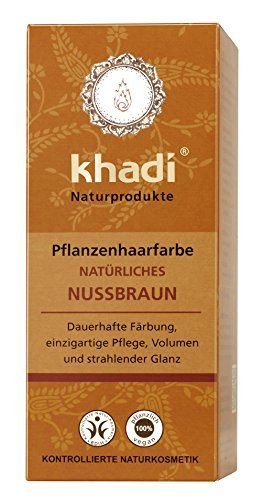 khadi Naturprodukte, Pflanzenhaarfarbe Natuerliches Nussbraun (1 x 100g)