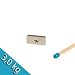 Produktbild 5 x Neodym Magnete 20x10x3 mm N40 NORD Senkung Nickel - hält 3,0 kg