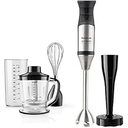 Taurus BAPI Premium Complet - 916369 - Mixeur Plongeant, 1200 W, Anti-éclaboussures, Acier Inoxydable, 20 Vitesses, Accessoires