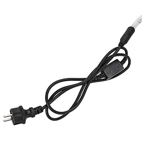 10m LED Lichterschlauch Lichtschlauch Lichterkette Licht Leiste 360 LEDs Xmas Schlauch Steckerfertig für Innen und Außen-Bereich – Komplett Set inkl. 20 Wandhalterungen – Warmweiß - 3