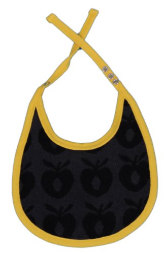 Smafolk Bib with Small Apples Bib (Grey, One Size)