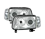 faros auxiliares vw polo 2005 Garantía de 1 año. V-MAXZONE VP89 - Juego de faros delanteros de cristal transparente, cromo, lHD y rd