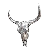 Wanddekoration Stierkopf ca. H69 cm aus frostfestem Polyresin für In- und Outdoor