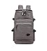 Produktbild Hemio Laptop Tablet Rucksäcke Herren Wanderrucksack Einfarbig Outdoorrucksack Leinwand Backpack Großraum Schultasche (Grau)