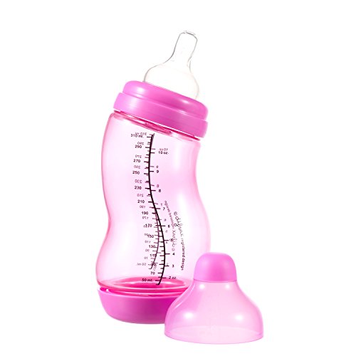 Difrax Anti Colic S-Baby Bottle (310 ml, Pink, Wide)