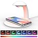 Produktbild WTY Kabelloses Ladegerät mit dimmbarem Nachtlicht, schnelles kabelloses Ladegerät mit LED-Nachttischlampe, kompatibles iPhone X/XR/XS/XS/iPhone 8/8 Plus und Samsung Galaxy Note